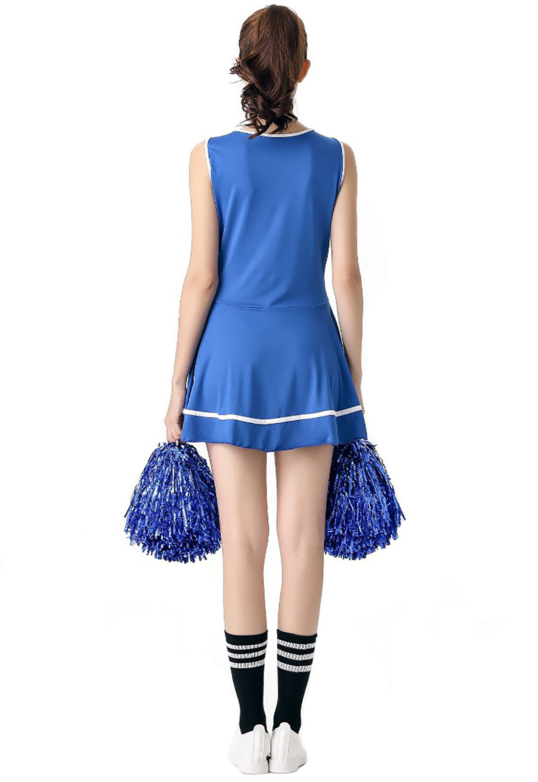 Синий костюм болельщика нарядное платье школьная музыкальная форма черлидинга без помпонов
